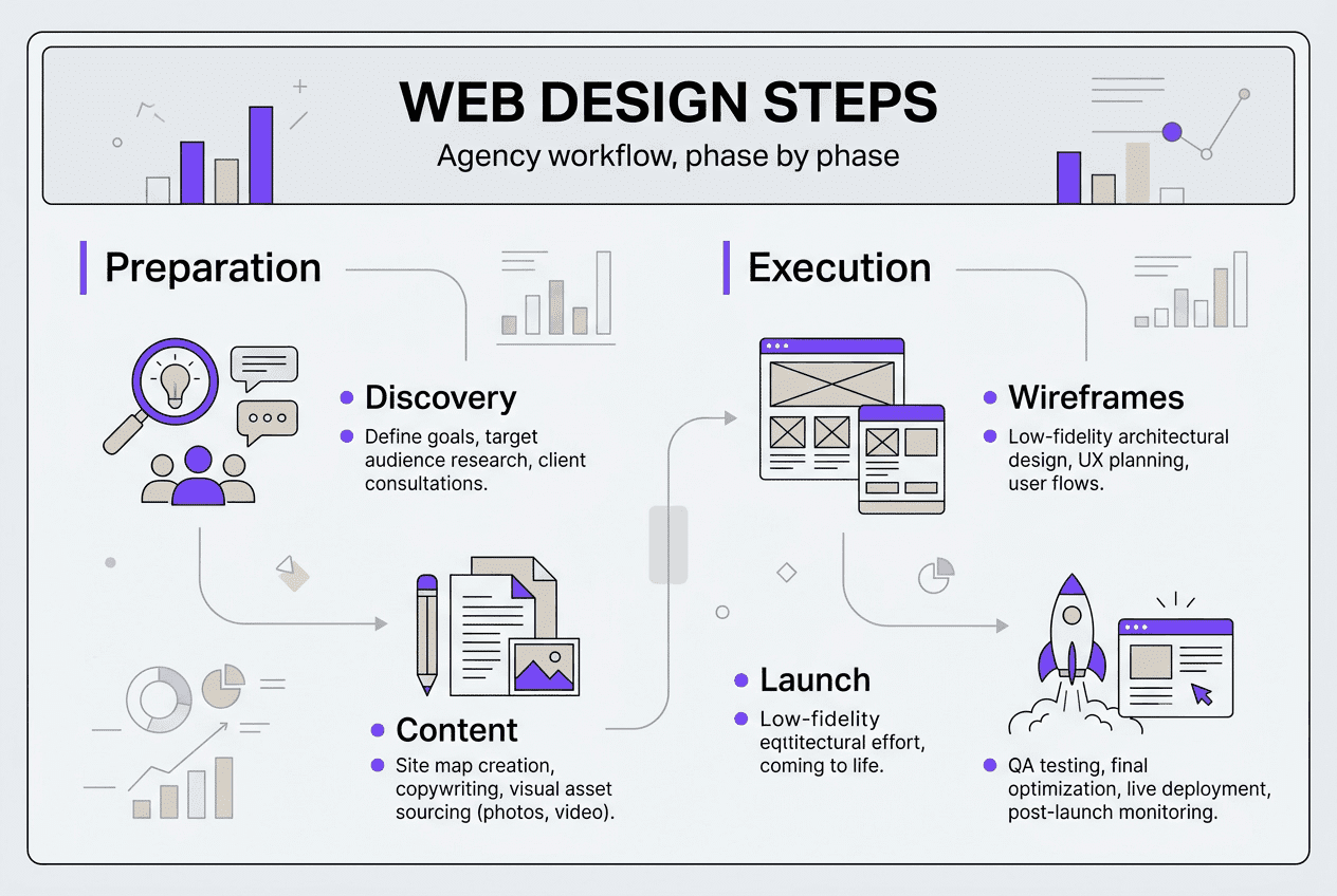 Step by step web design for agencies: a practical guide 2026